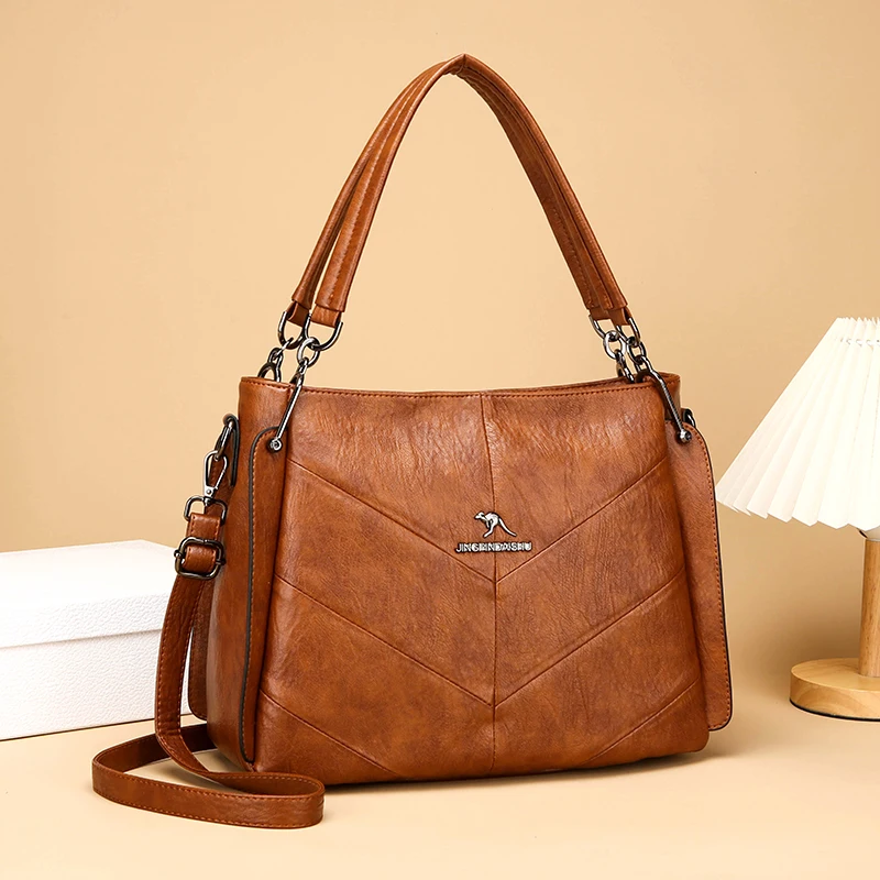 

Luxury Tote Bag for Women 2024 New Vintage Design Crossbody Messenger Bag High Quality Ladies Large Capacity Shoulder Sac A Main
