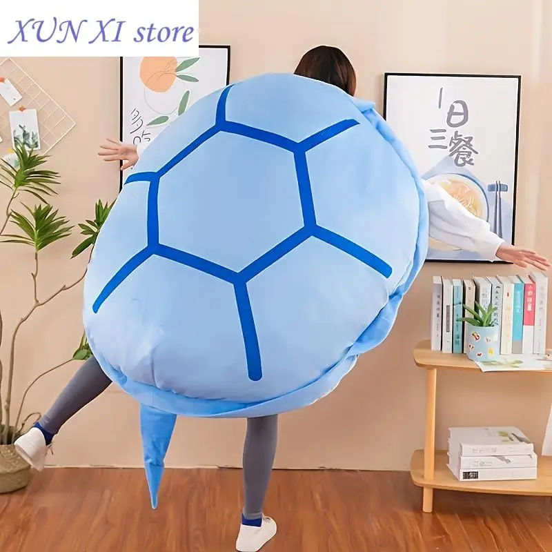 New April Fool Day Toys Wearable Turtle Shell Pillows Stuffed Animal Costume Plush Toy Funny Dress Up Gift For Kids Adults