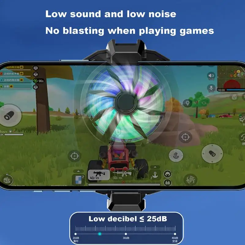 Cooling Fan For Phone Rechargeable Mobile Phone Radiator Mobile Phone Cooler Portable Cell Phone Fan Mobile Game Cooler For