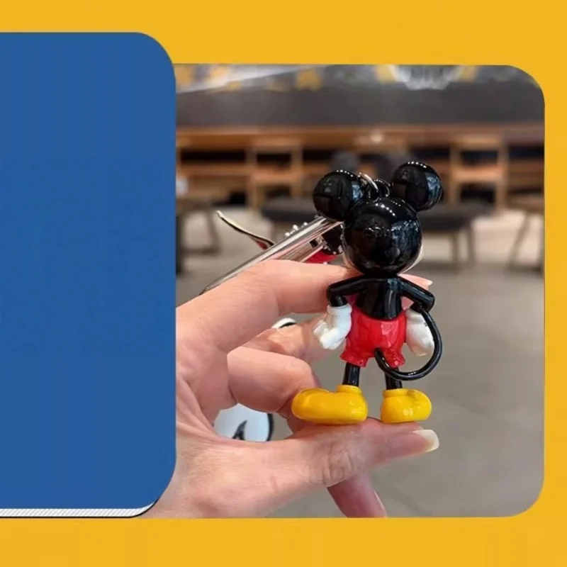 Potdemiel Original Cartoon-Schlüsselanhänger mit Minnie-Puppe und Donald-Duck-Anhänger, Niedliches Handy-Zubehör, Kleine Geschenkidee – Detail 9