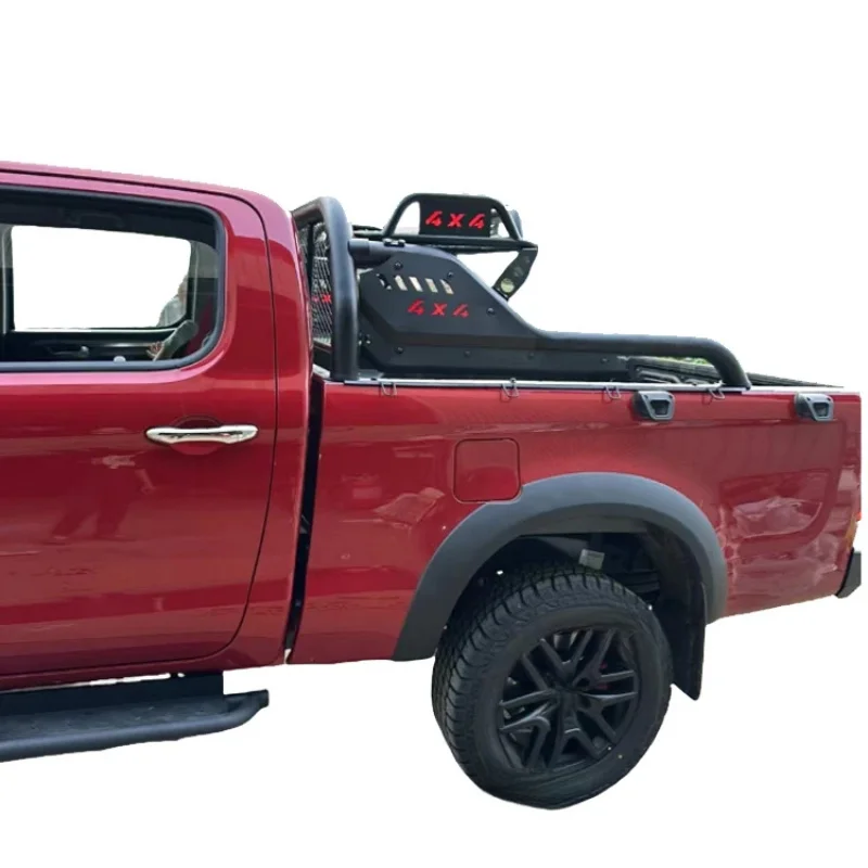 Universal Pickup Truck Heavy Duty Steel Cab Roll Bar Roll Cage Equipped With Cargo Storage Rack Aftermarket Offroad Exterior