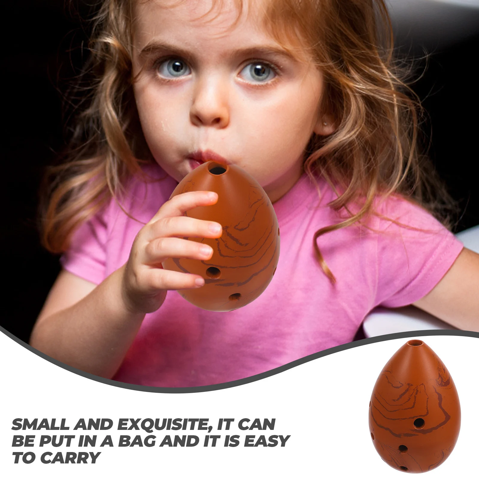 

1Set Portable Pear-Shaped 8 Hole Pottery Xun Music Instrument Beginner Student Children Gift 8 Hole Xun Music Instrument