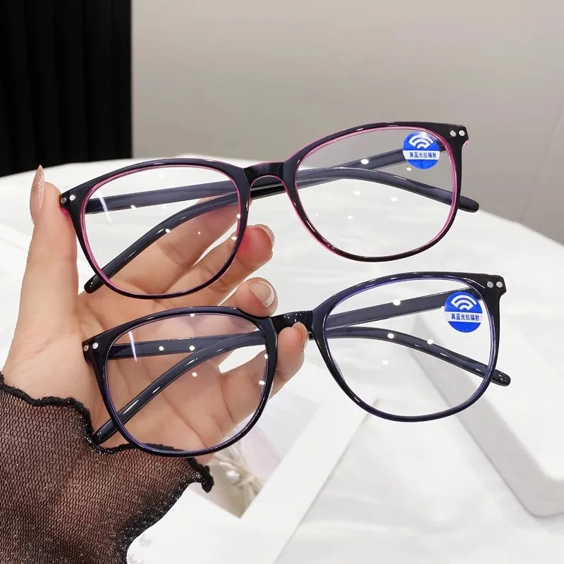 Vintage Retro Round Reading Presbyopic Glasses Men Women Anti Blue Light Eyewear Neal Dual Eyeglasses +1.0+1.5+2.0+2.5+3.0+3.5+4 image 2
