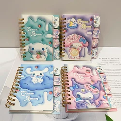 Sanrio Anime Notebook Hello Kitty Kuromi Student Coil Book Daily Weekly Agenda Planners Notepad Office School Supplies