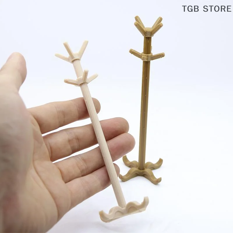 1 pz mini appendiabiti da terra vintage scala 1:12 portaoggetti in miniatura casa delle bambole decorazione della stanza giocattoli accessori regali