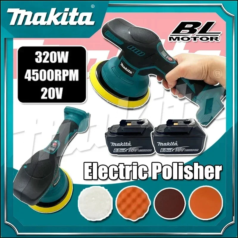 Makita Digital Display Cordless Car Polisher 8 Gears Electri