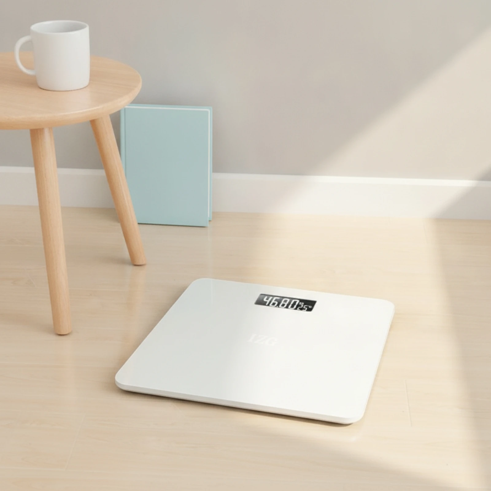 Body Weight Scale with Glass Surface High-Precision Digital Body Weight Scale Electronic Low-Height for Home Gym, Dorm Room