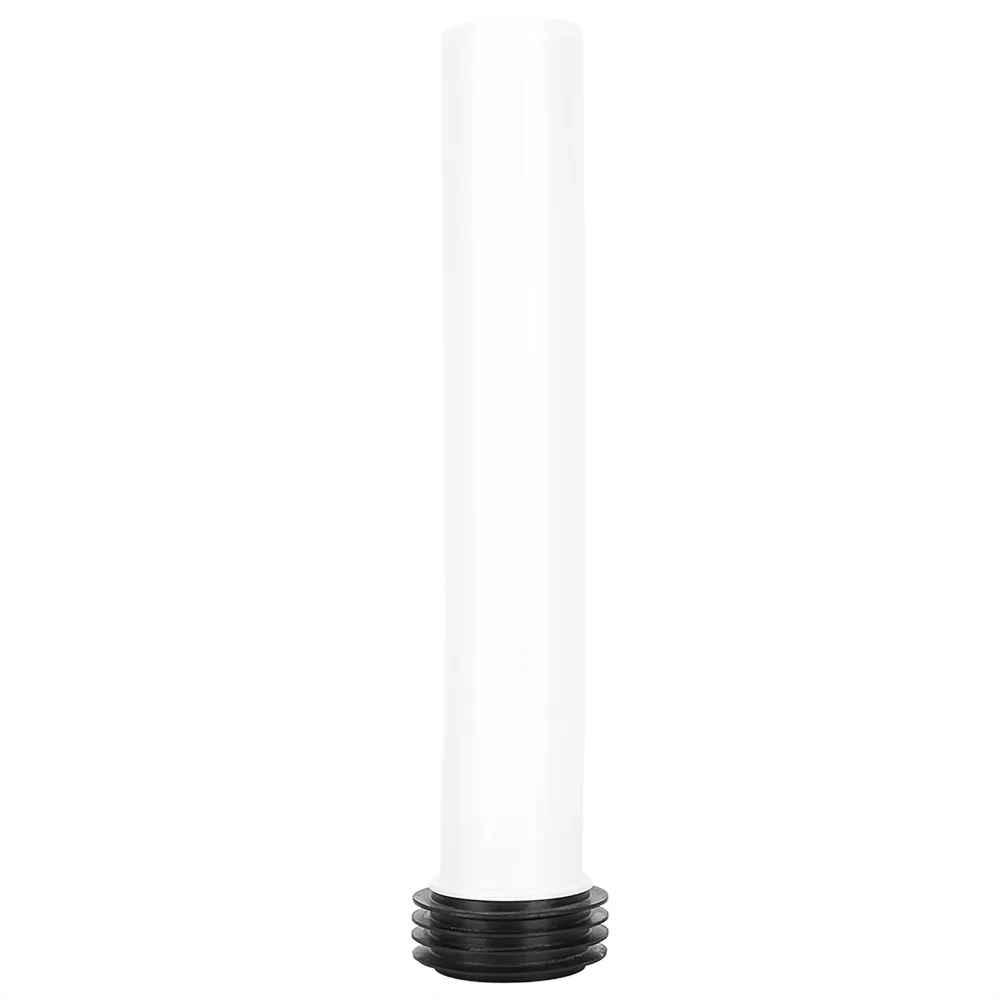White Color Flush Pipe Extension Straight Design PP Material Concealed Cistern Pipe Fits 50mm / 2in Toilet Inlet