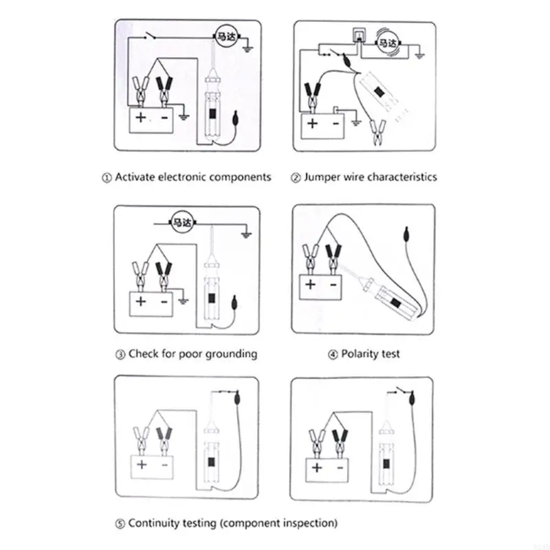 

Car Tester Detecting Short Circuits and Ground Faults Electrical System Analyzers Car Diagnostic Tool X13D