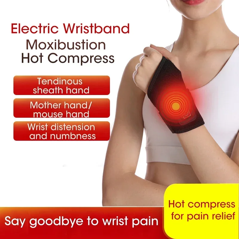 

USB Electric Wrist Heated Brace Wrist Warmer Heated Wrap Wrist Heating Pads for Carpal Tunnel Syndrome Arthritis Tendonitis