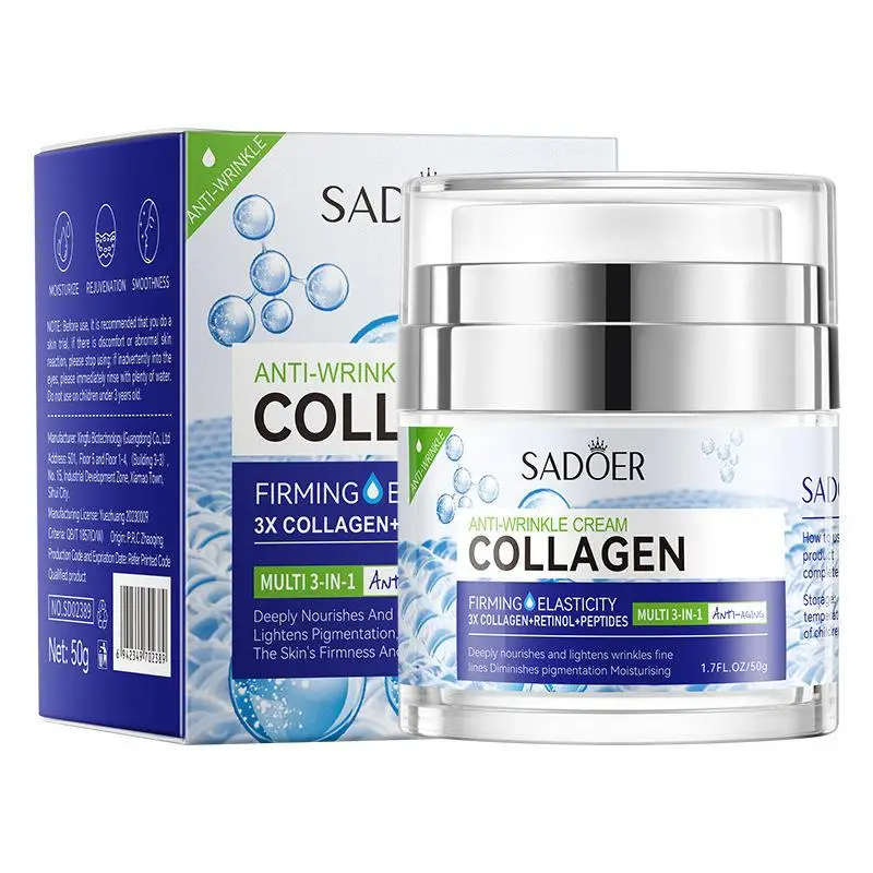 SADOER Moisturizing Skin Whitening Anti Wrinkle VC Neck Cream Collagen Reduces Dark Circles Eye Cream