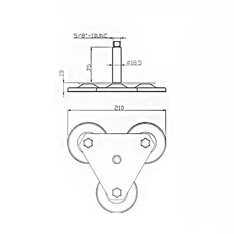 MF90D3 Triangle magnetic base mounting bracket steady Wall Mount three magnet combination for RTK GNSS measurement GPS antenna