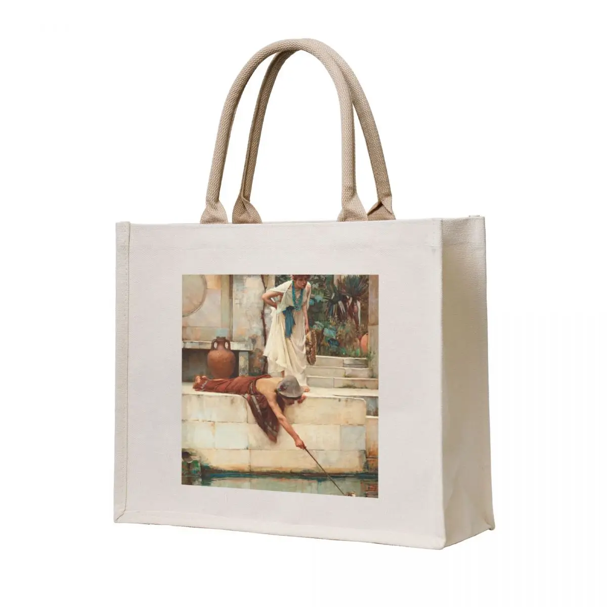 

The Rescue John William Waterhouse 1890 Pre-Raphaelite Art Tote Bag female bag Women's bags tote bag