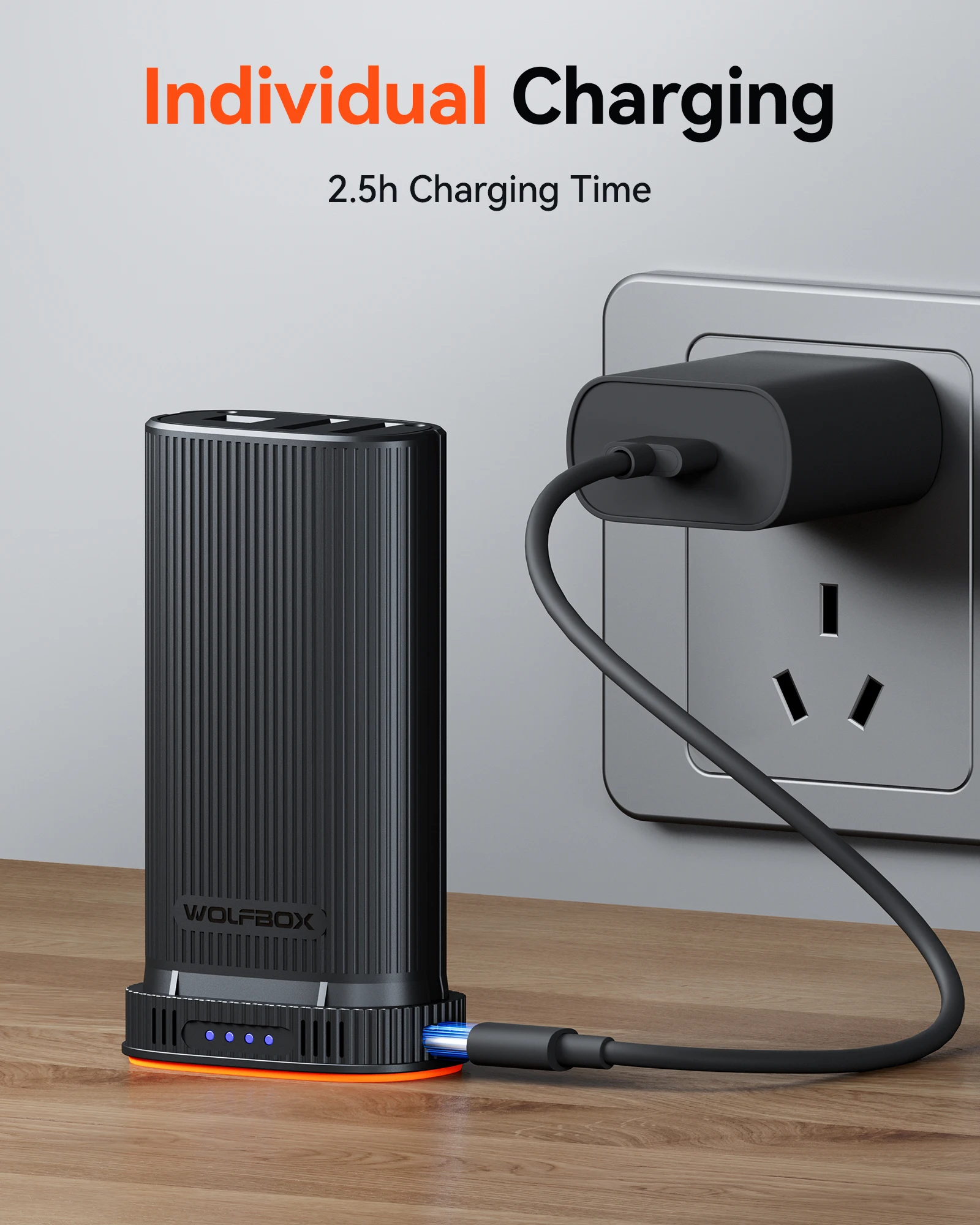 WOLFBOX MF200 22.2Wh 7.4V بطارية ليثيوم أيون قابلة للشحن - طاقة احتياطية قابلة للإزالة (بطارية فقط، بدون شاحن) #4