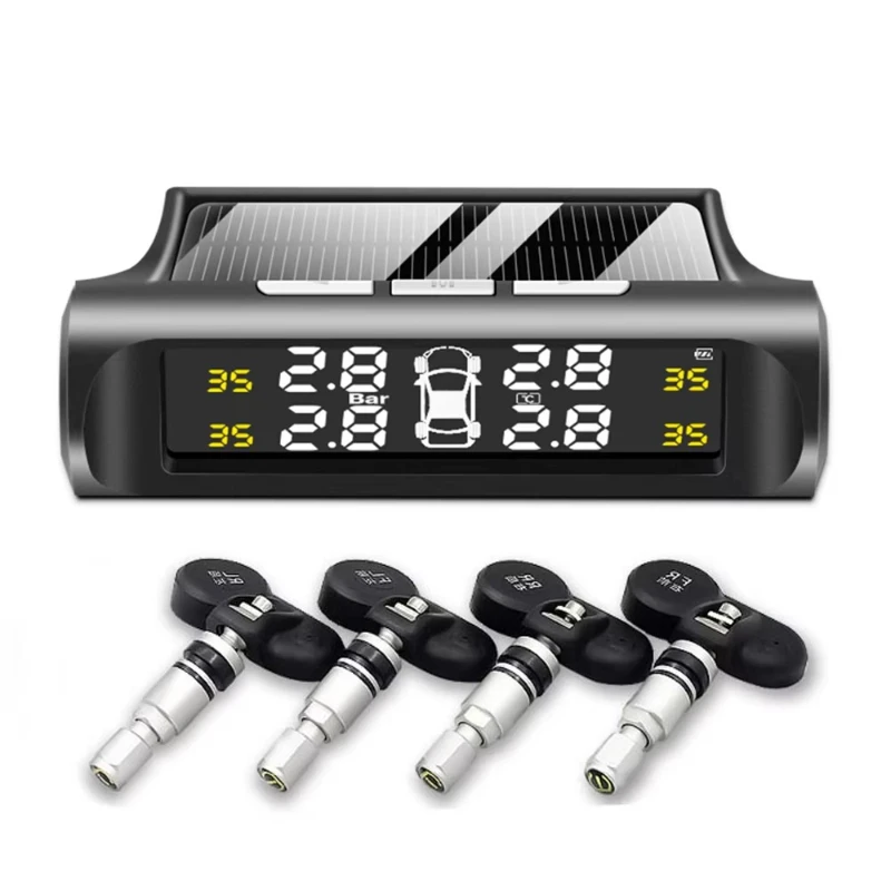

Tire pressure monitoring system too high definition digital liquid crystal display automatic alarm wireless external sensor