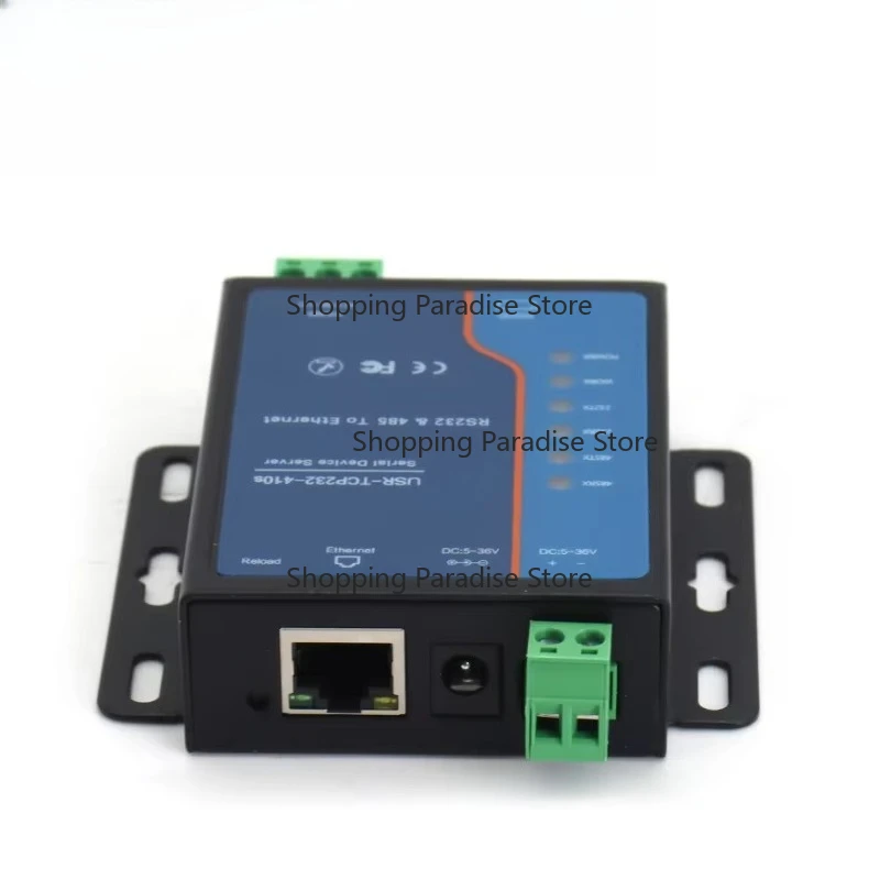 TCP232-410s RTU Converters RS232 RS485 Serial to Ethernet TCP/IP Module Support DNS DHCP for Network Communication