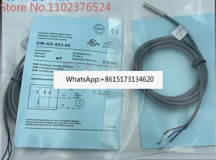 2 pieces Mini Proximity Switch DW-AS-603-M5 DW-AD-403-04-290 Thread Inductive 24V Sensor