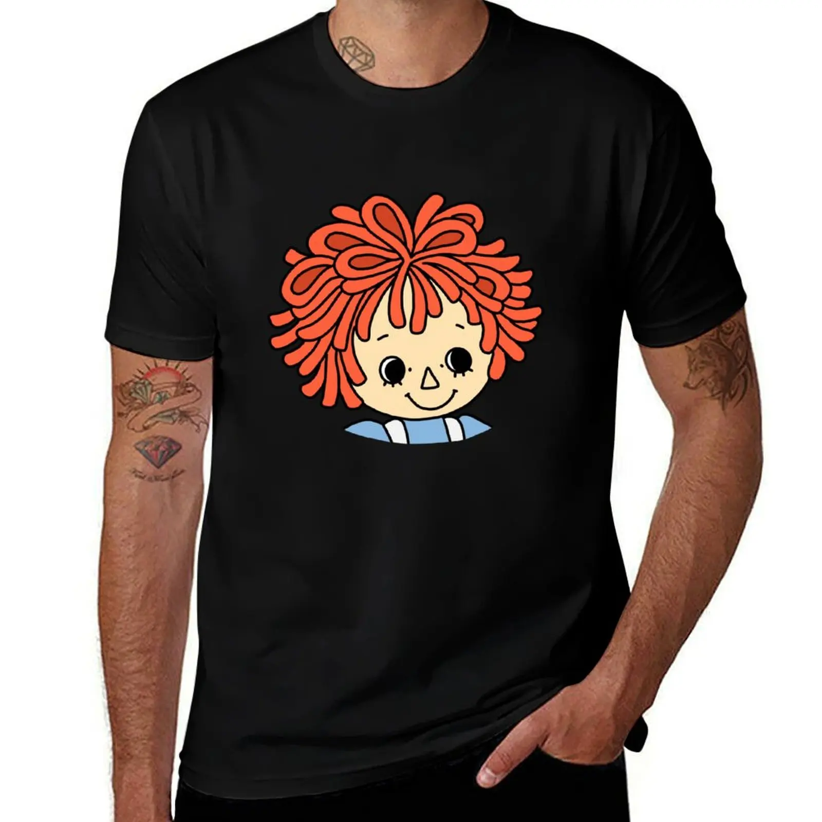 

for man humor t T-Shirt man T-Shirt Doll t casual shirts t dark shirt Ann funny Raggedy printed shirts