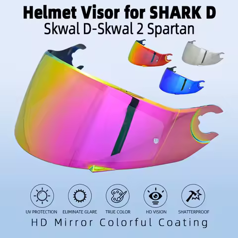 Lenses For SHARK D Skwal D-Skwal 2 Spartan Helmet Visor Full Face Replacement Helmet Lens Visor Accessories Capacete Windshield