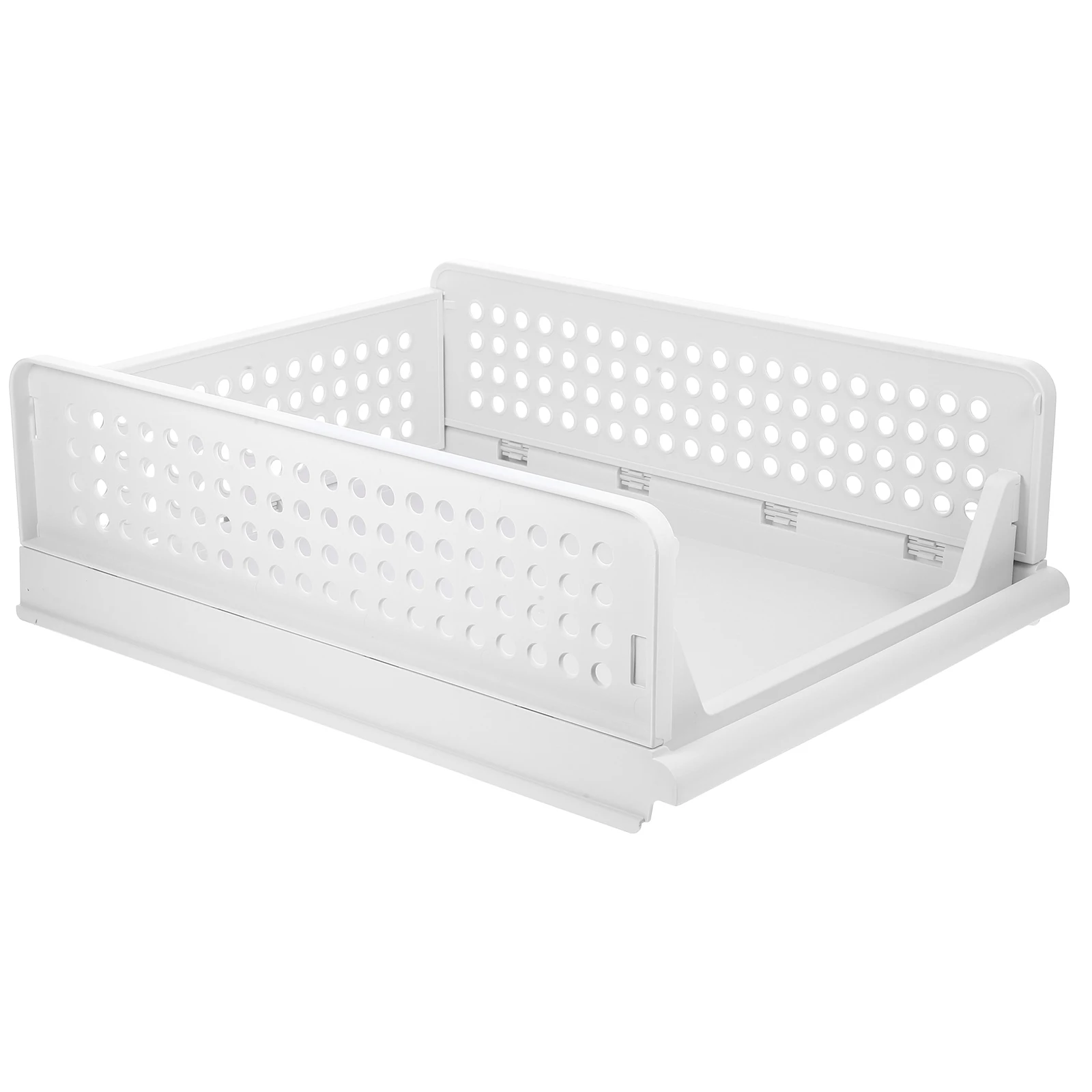 

Drawer Type Storage Box Clothes Organizer Pulling Compartment Stackable Ventilated Shirts Pants Storage Container Closet Drawer