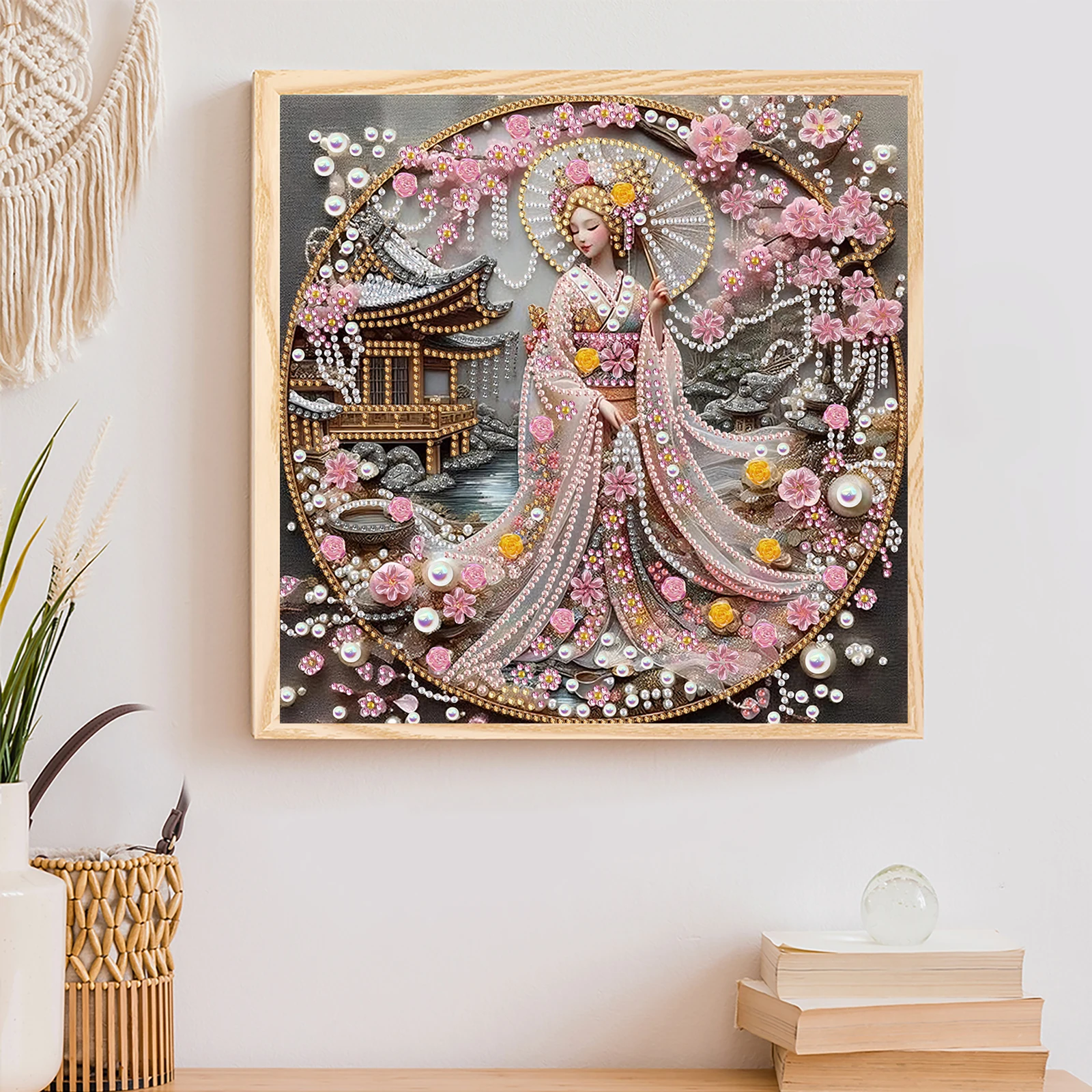 Beauty Special Shaped 5D DIY Partial Drill Diamond Dots Paintings for Adults Home Wall Decor Diamonds Paintings Gem Art 30x30cm