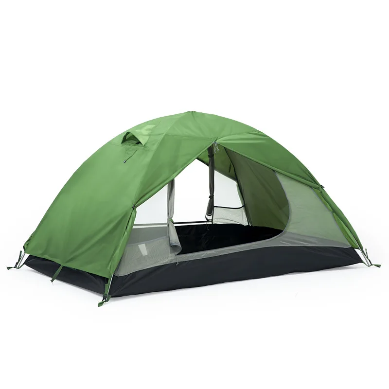 

Outdoor tent, portable and lightweight hiking camping, outdoor overnight rainstorm-proof double aluminum pole tent
