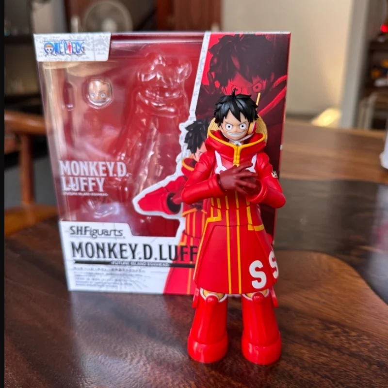 

Original Bandai S.H.F One Piece MONKEY.D.LUFFY FUTURE ISLAND EGGHEAD Anime Action Figure Collectible Model Kit Toy Gift for Kids