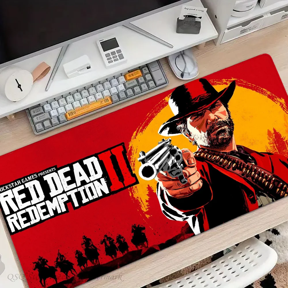 R-Red D-Dead R-Redemption 2 Mousepad Mouse Mat Desk Mat With Pad Gaming Accessories Prime Gaming XXL Keyboard Pad Padding Mat