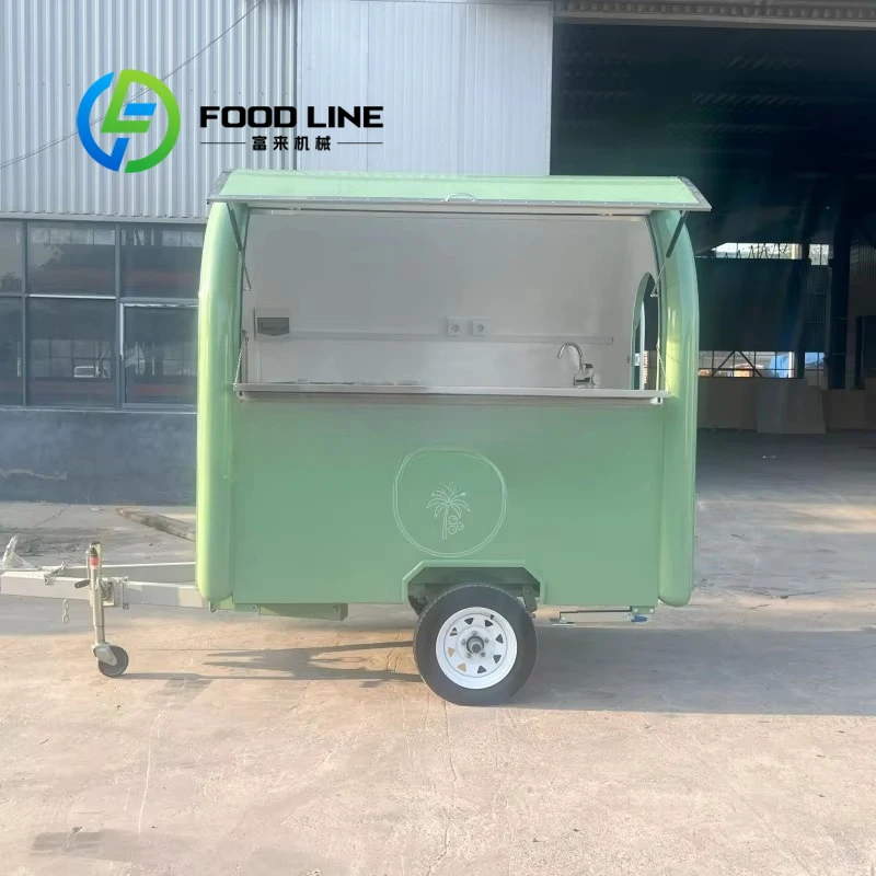 

Customizable Kitchen Equipment Mini Food Cart for Sale | Street Food Mobile Cart with Ice Cream & Baking Equipment