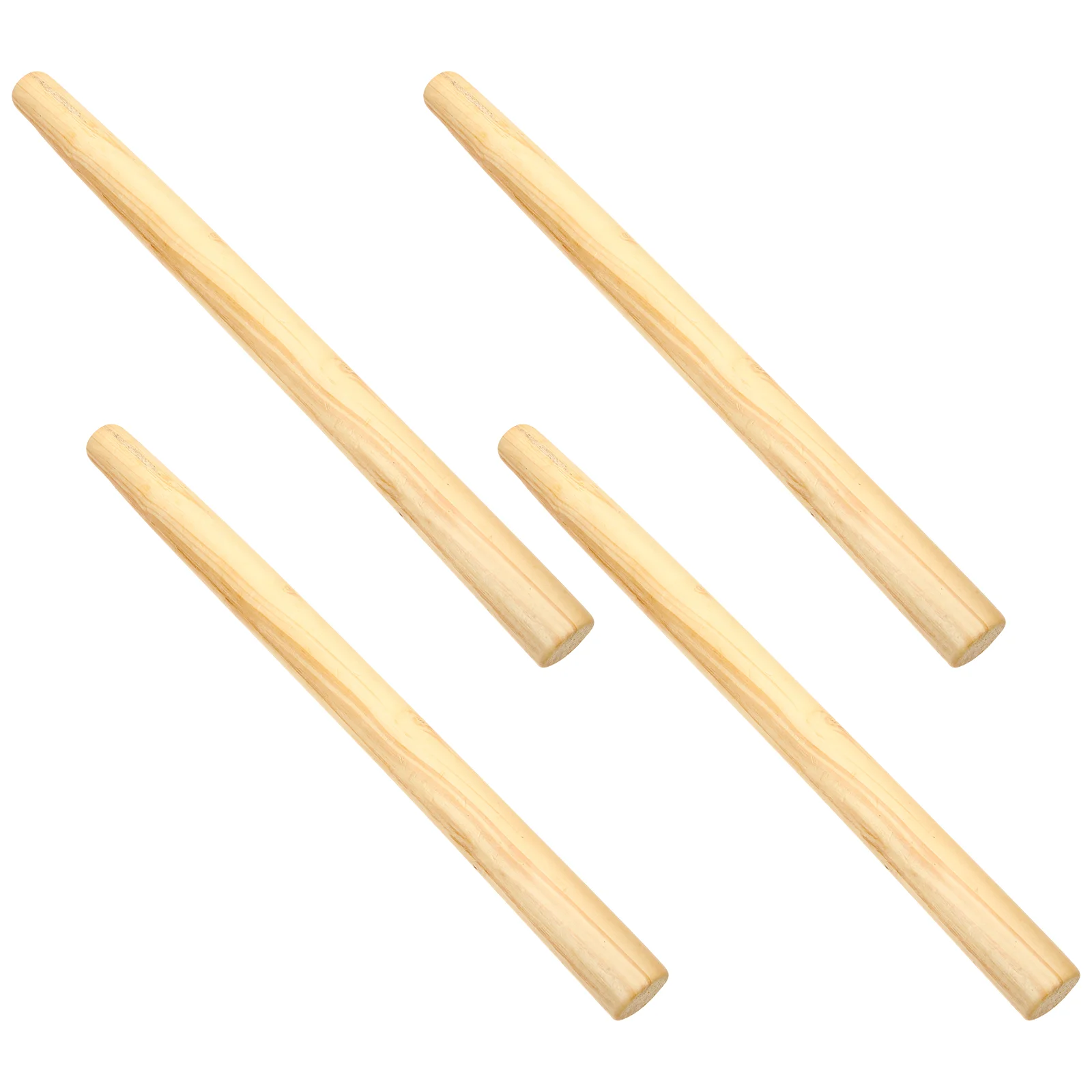 4pcs Wooden Handles Replacement Handle Wood Tool Handle for Sickles Shovels Hoes axe handle replacement