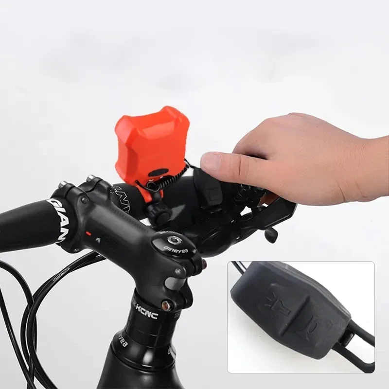 Waterproof Electronic Bicycle Bell, Cycling Handlebar, Electric Horn, USB Charging, Loud Lamp, Bike Bells Ring, 140DB