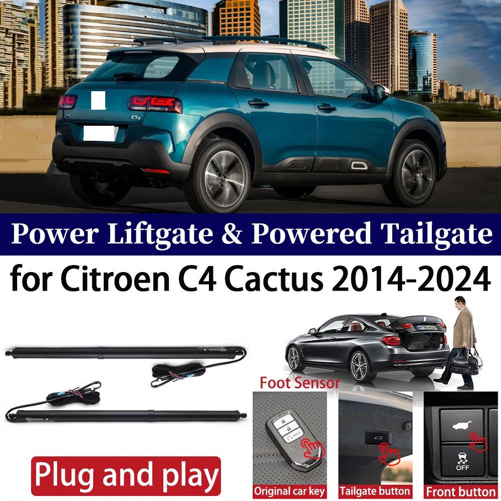 

ZhuCamX for Citroen C4 Cactus 2014-2024 Car Auto Power Electric Tailgate Liftgate Lift Trunk Closer System Boot Lift Motor Kit