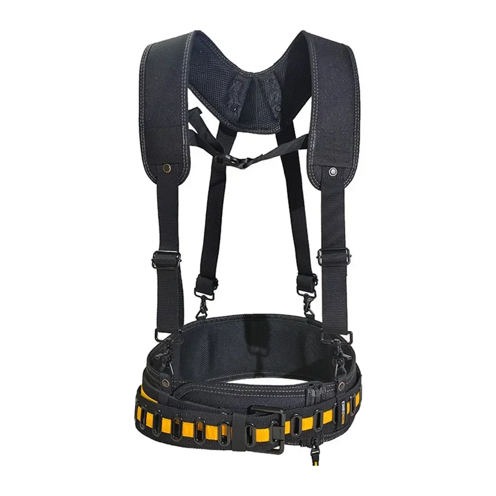 

L Suspenders Nail Pocket Tool Belt Set Heavy Work Multi Breathable Adjustable Lumbar Support Tool Braces For Carpenter Electrici