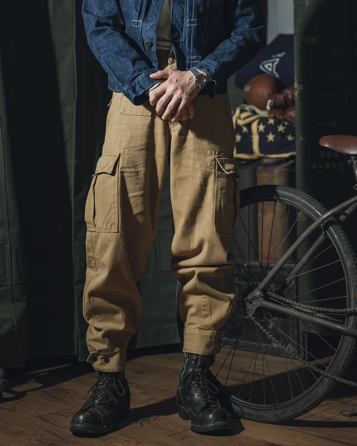 Celana Modifikasi M64 Belgia Tanpa Stok Celana Kargo Pria Celana Pengendara Sepeda Motor