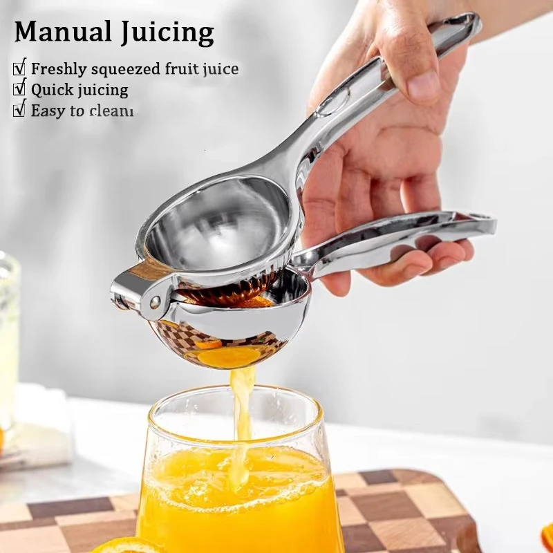 Stainless Steel Manual Juicer Processor Lemon Squeezer Orange Fruit Household Lemon Clip Fruit Pressing Kitchen Accessories