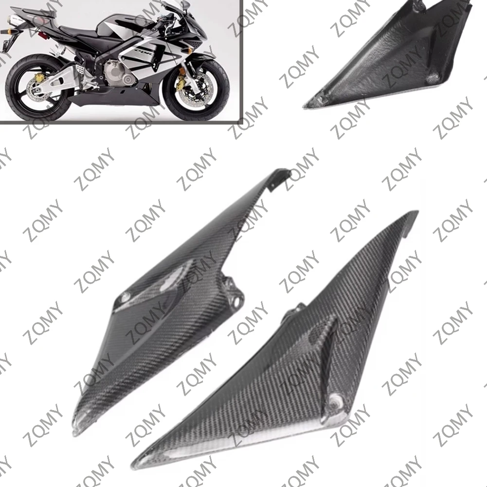 

2Pcs Real Carbon Fiber Motorcycle Fuel Gas Tank Side Cover Panels Protector for Honda CBR600RR 2005 2006 / CBR 600RR 05 06