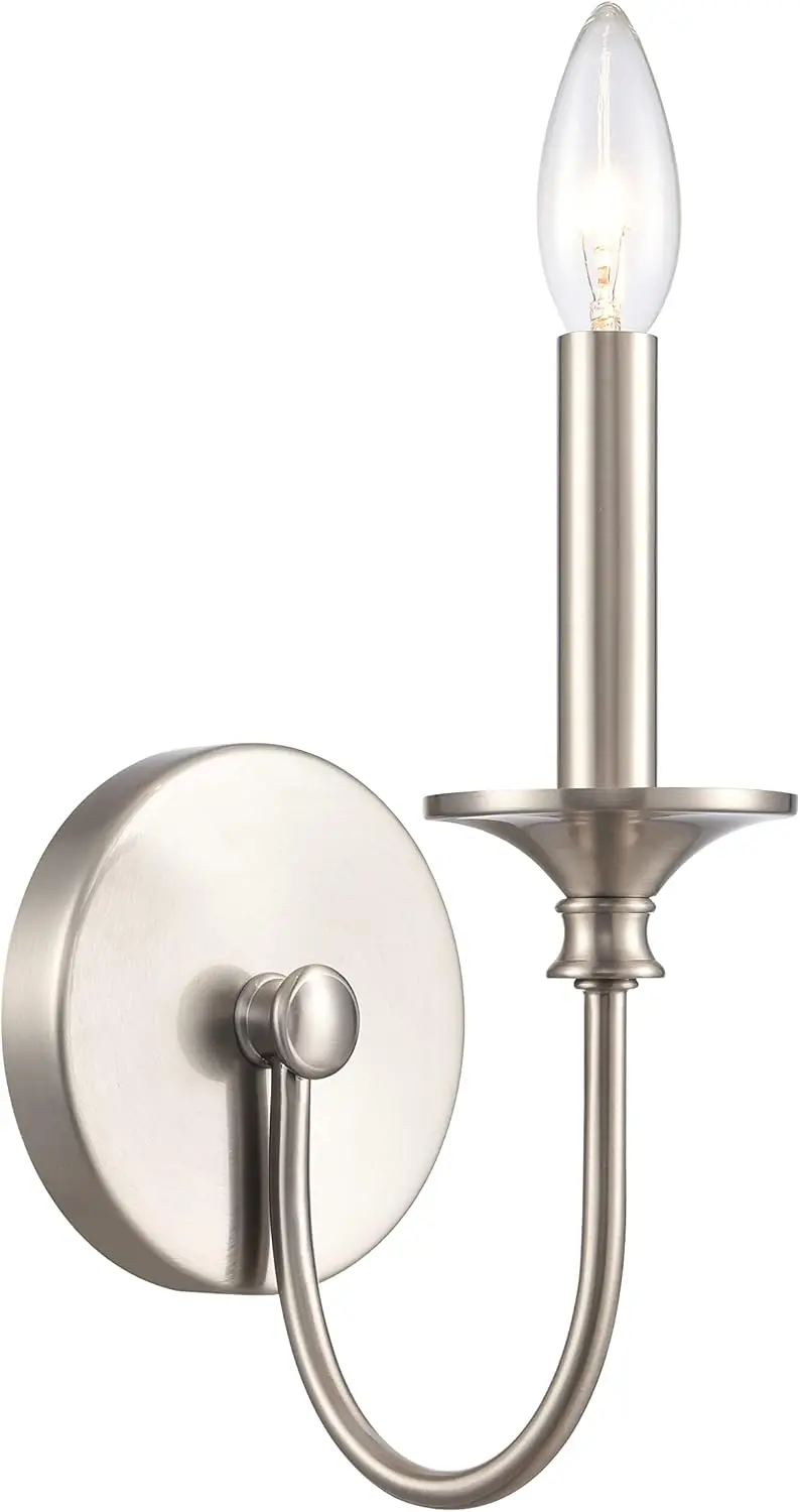 

9740/1 Cecil 5'' Wide 1-Light Vanity Light in Brushed Nickel