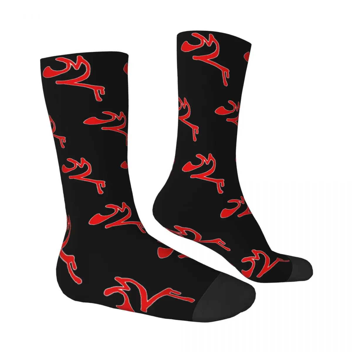 Chaussettes coordonnantes avec logo Tord rouge pour hommes, motif de conception drôle, chaussettes d'hiver, chaussettes de sport de course, chaussettes de qualité