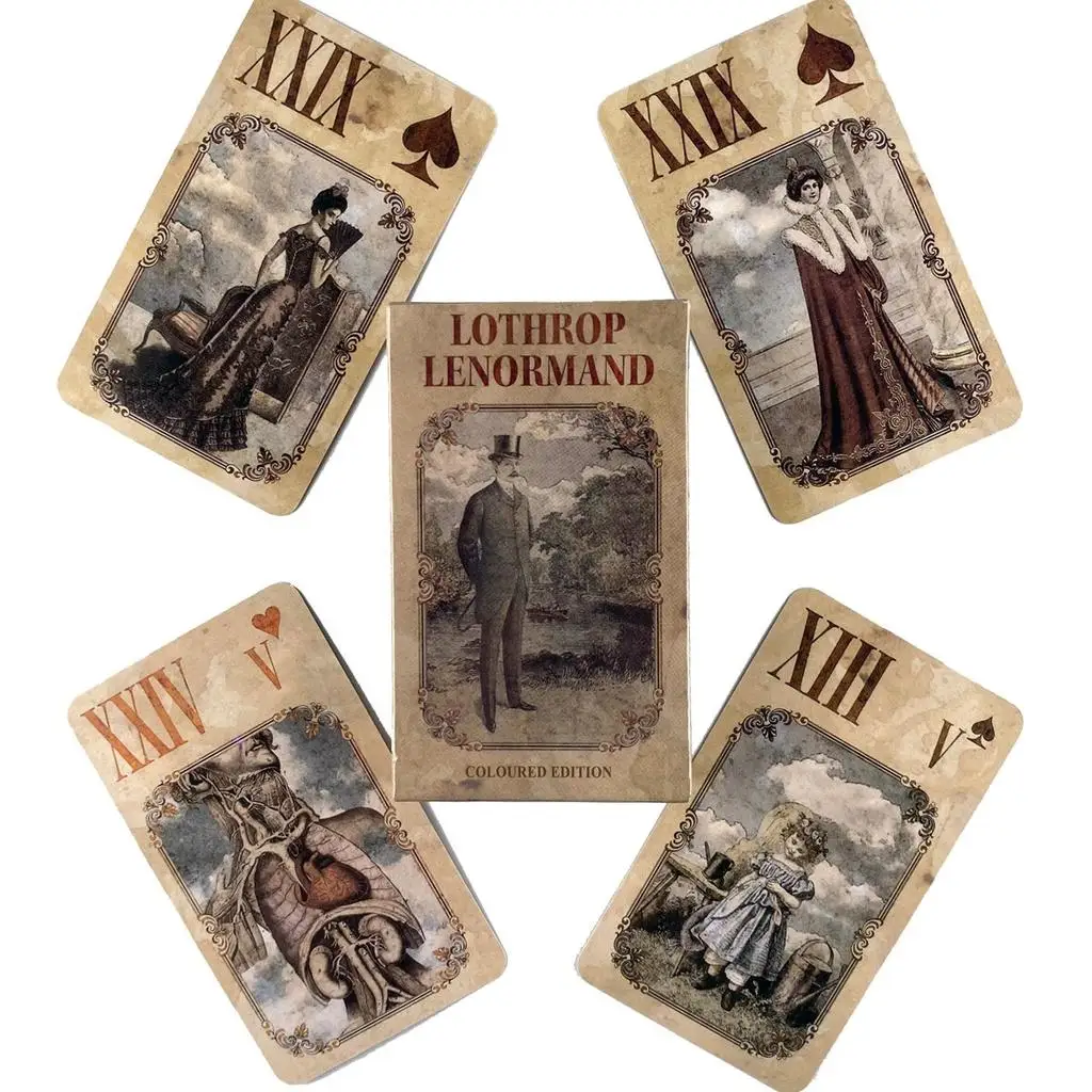 

Lothrop Lenormand Oracle Cards Leisure Party Table Game Fortune-telling Prophecy Tarot Deck