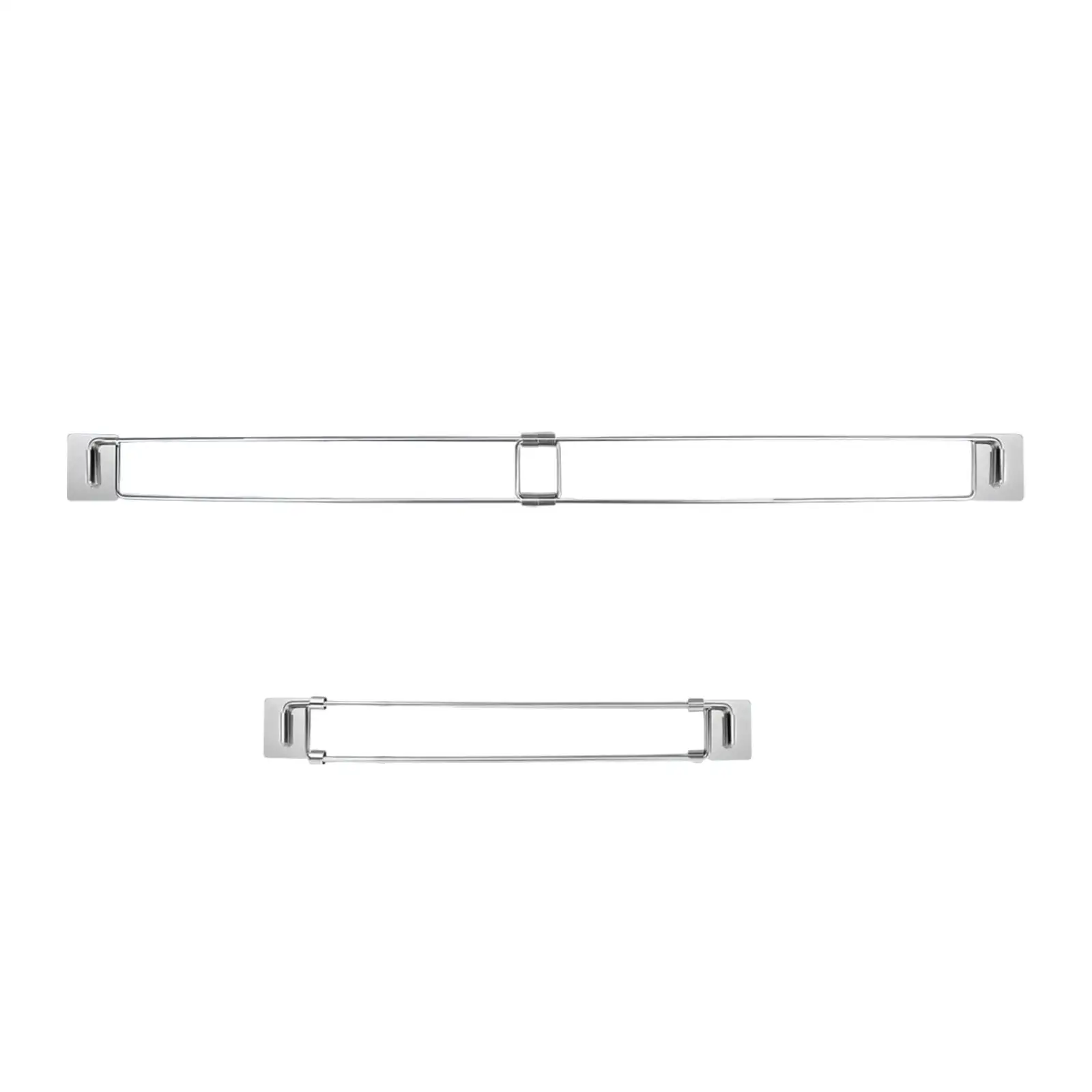 

2x Adjustable RV Refrigerator Bar Convenient Metal Accessories Adjustable Bar for Outdoor Closets Cupboards Hiking Refrigerator