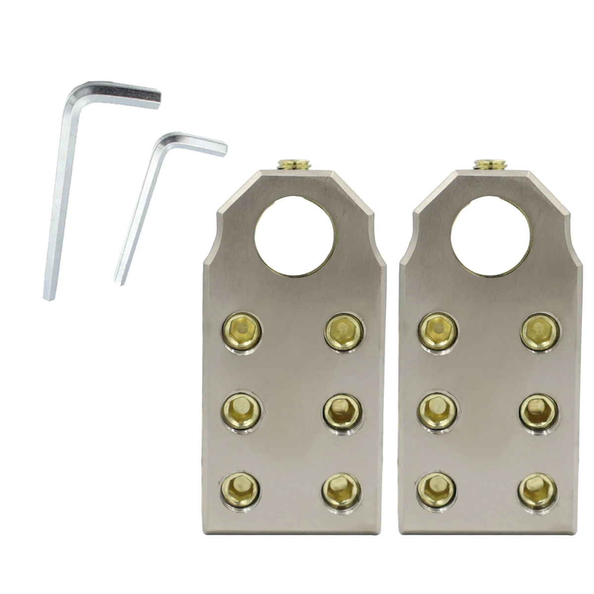 

Automotive positive and negative battery terminals/6-way battery clamp/battery post