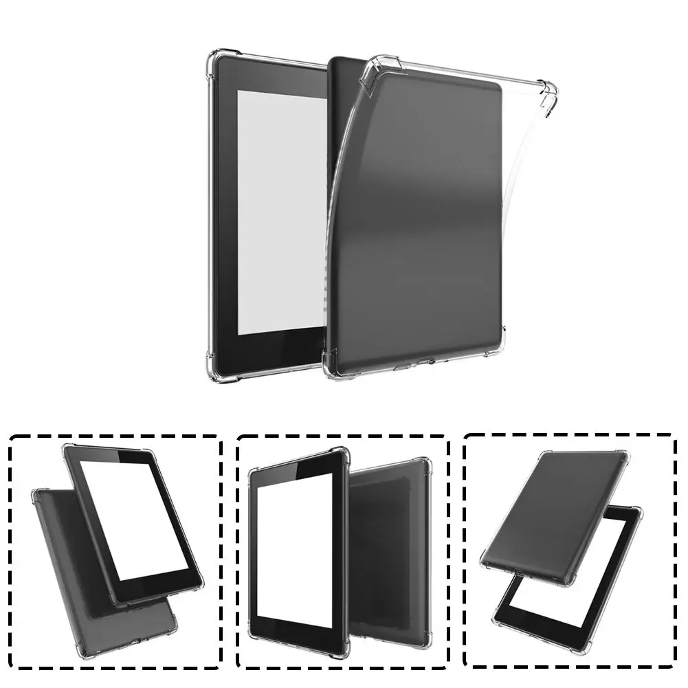 Professional Transparent 7 Inch E-Reader Case TPU Soft Shell Back Cover Protective 2024 Shockproof K8Z2