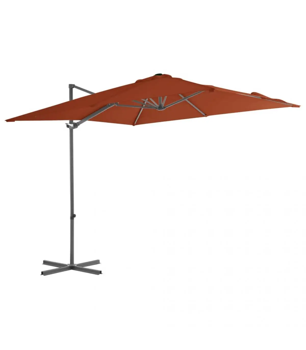 250x250 cm terracotta steel pole overwater umbrella