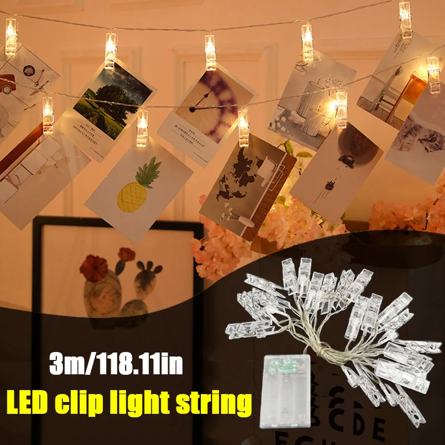 

3m LED Photo Clip Light String Indoor and Outdoor Decorative Lights