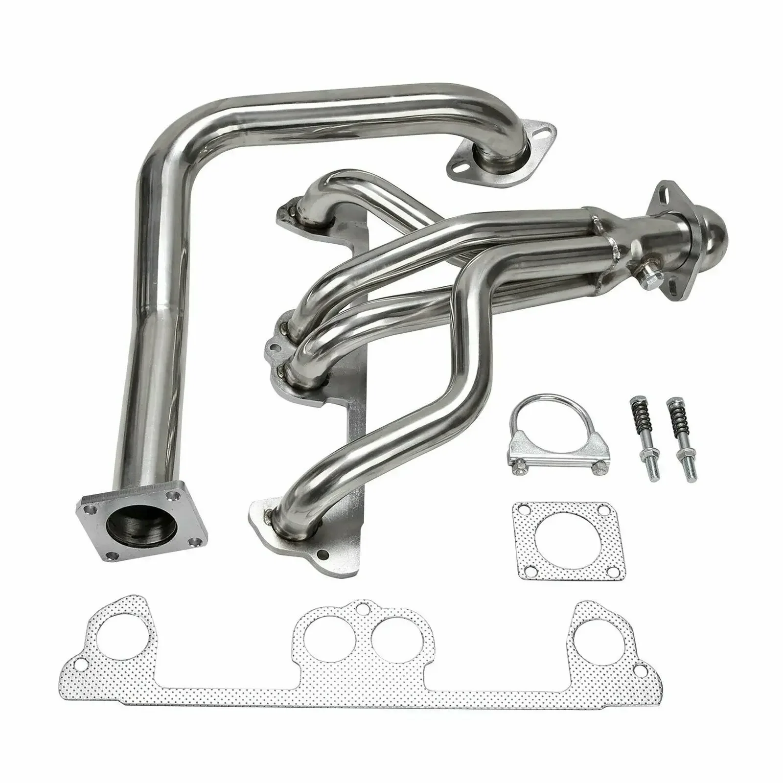 Stainless Manifold Header & Downpipe For Jeep Wrangler YJ 1991-1995 2.5L L4