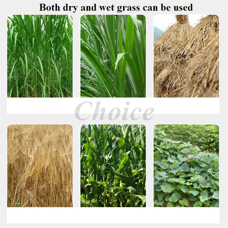 Multi-Functional Dry and Wet Hay Straw Cutter Grinder Agricultural Animal Feed Grass Chaff Cutter