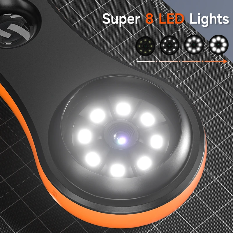 デジタル拡大鏡 2.0MP ビデオ顕微鏡 2.0 インチ IPS スクリーン 8LED 拡大鏡付き Windows/Mac 用 32GB TF カード オプション