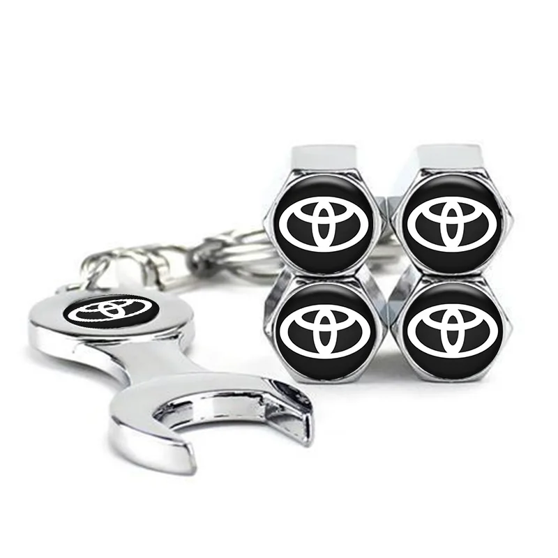 سيارة الإطارات غطاء صمام لتويوتا كورولا كامري RAV4 CHR يارس بريوس برادو أوريس أفينسيس هايلكس الهواء ينبع قبعات السيارات الغبار غطاء #5