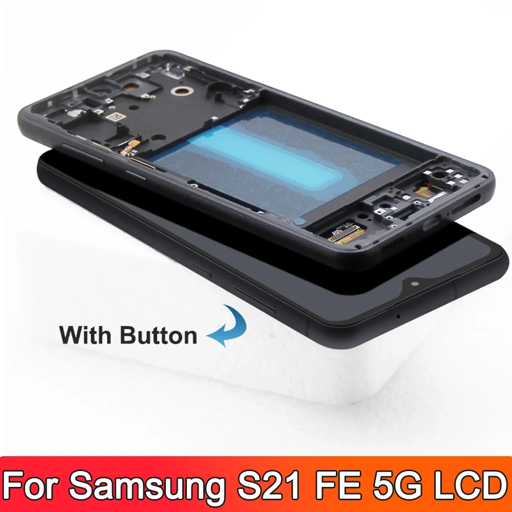 OLED For Samsung S21 FE 5G G990 G990B G990U G990B/DS G990E LCD Display with touch screen Ditigitizer For S21FE Display