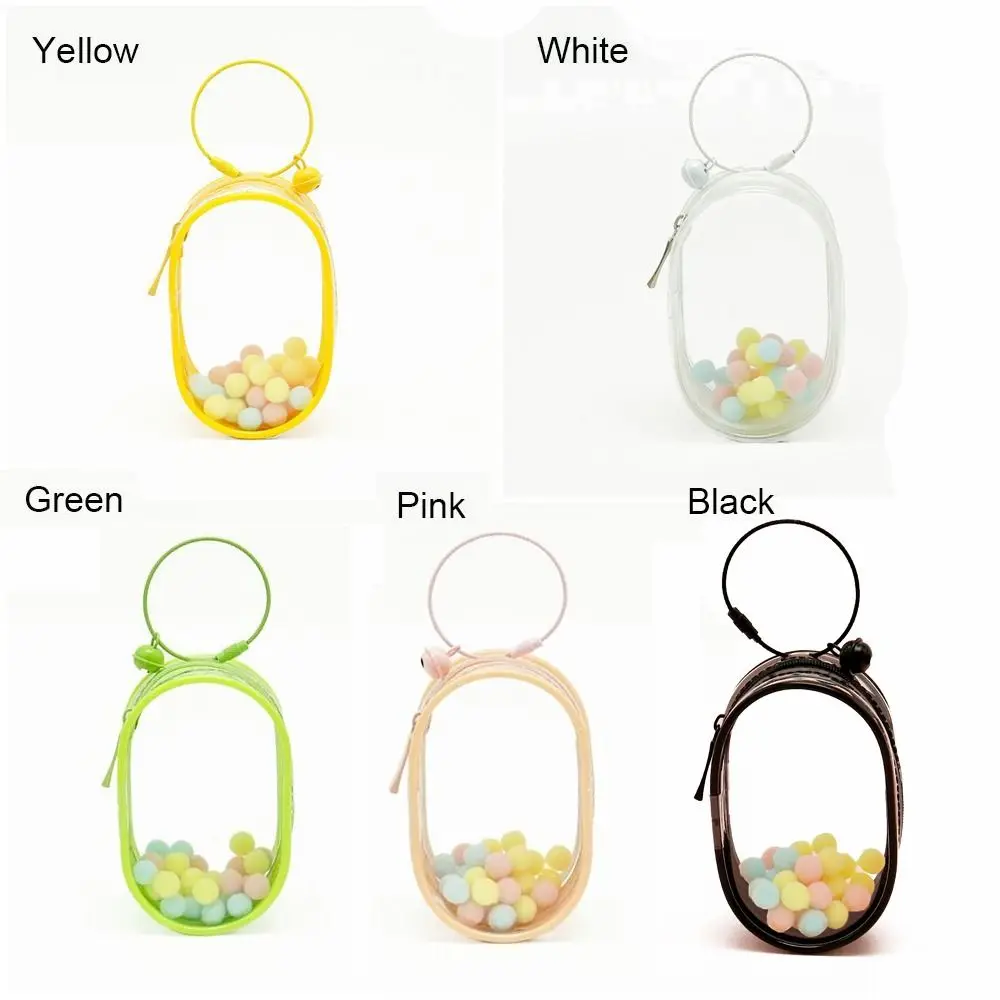 متعدد الألوان واضح في الهواء الطلق حقيبة شفافة إكسسوارات دمي صندوق غامض دمية صندوق عرض حقيبة الديكور Kawaii حقيبة للتخزين